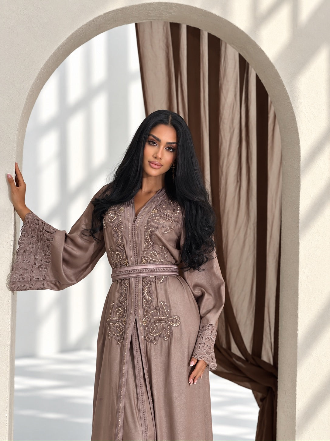 Two-piece Moroccan takchita for weddings Eid and engagements