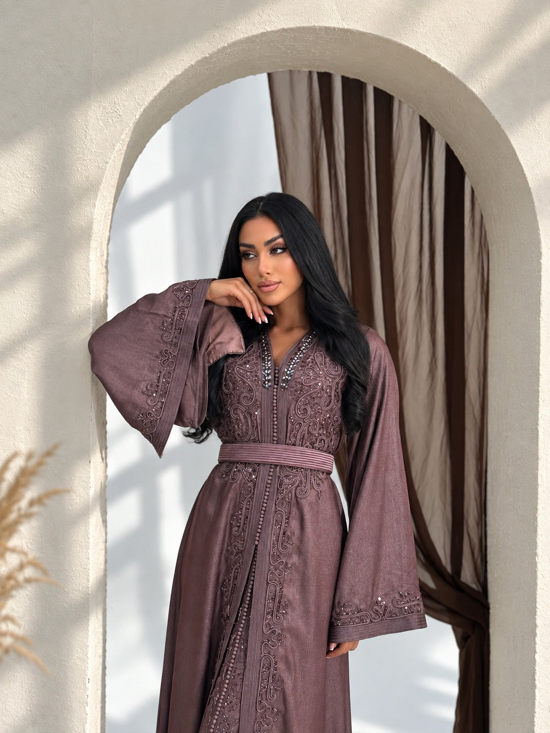 Two-piece Moroccan takchita for weddings Eid and engagements
