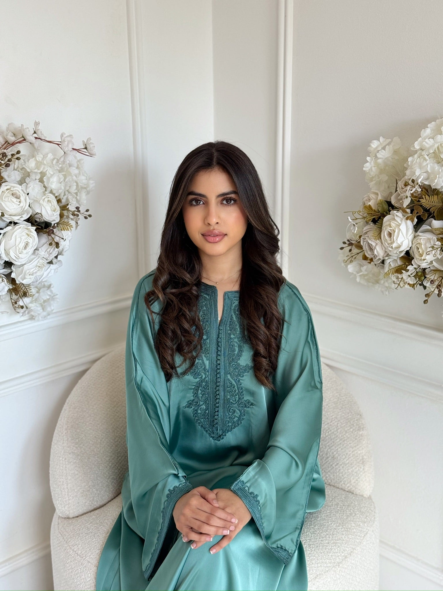 Gandoura Nawal Moroccan gandoura dress modest traditional Moroccan clothing